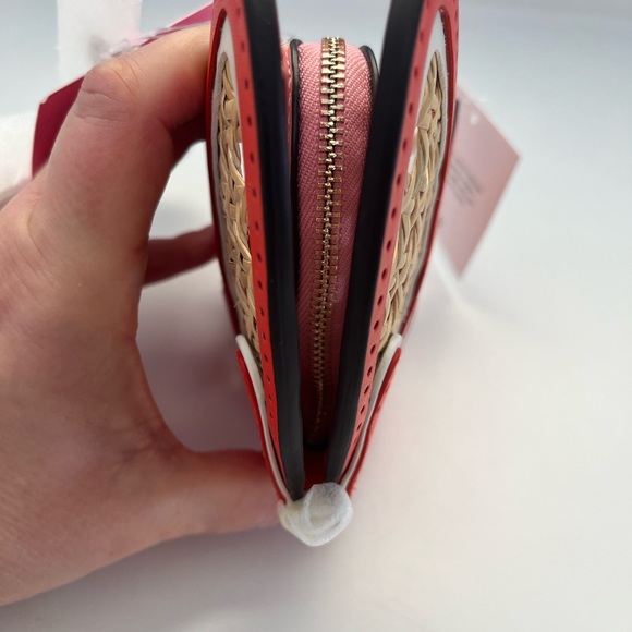 Kate Spade Wing It Wicker Butterfly Coin Purse On A Chain - Picture 6 of 9